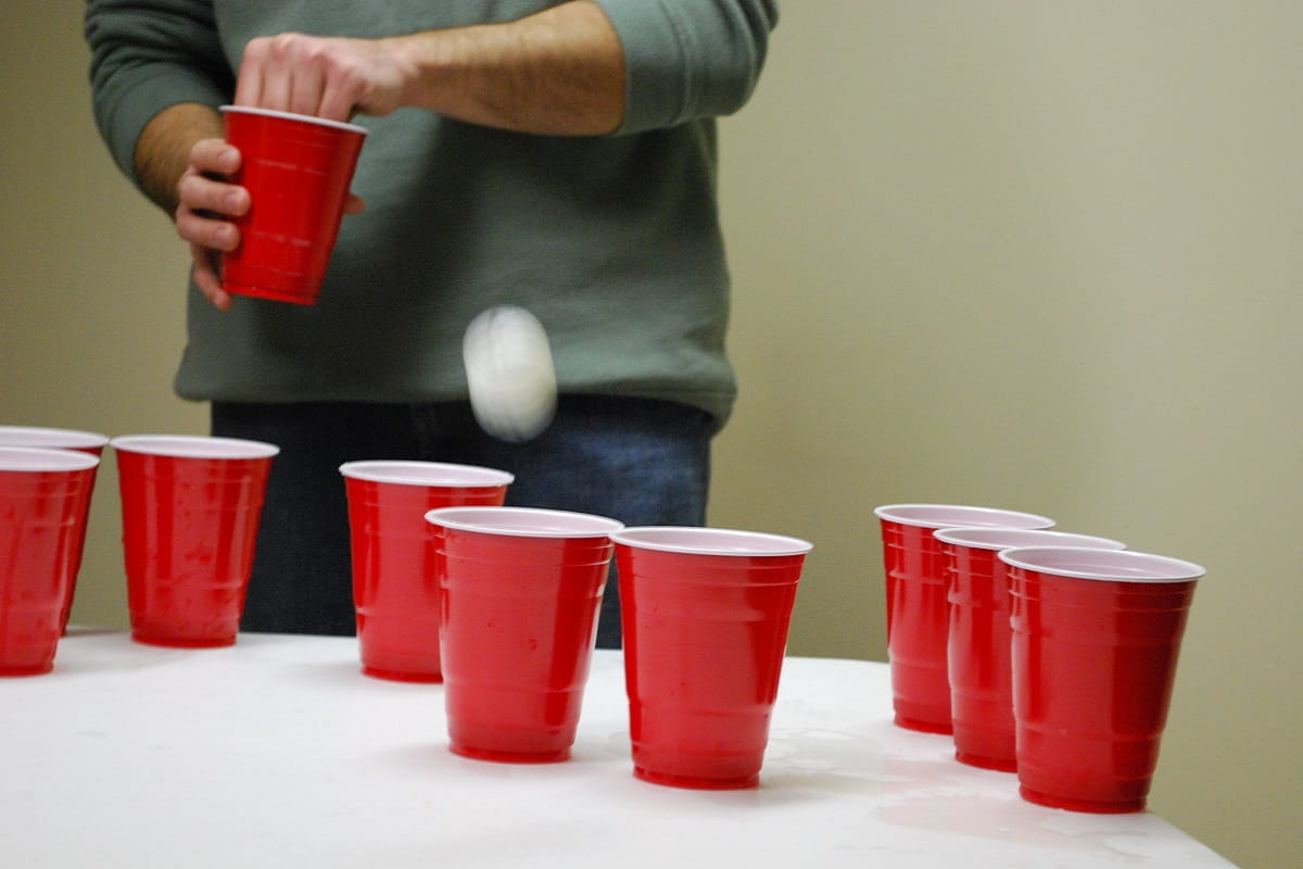 Yes, your beer pong cup is teeming with bacteria